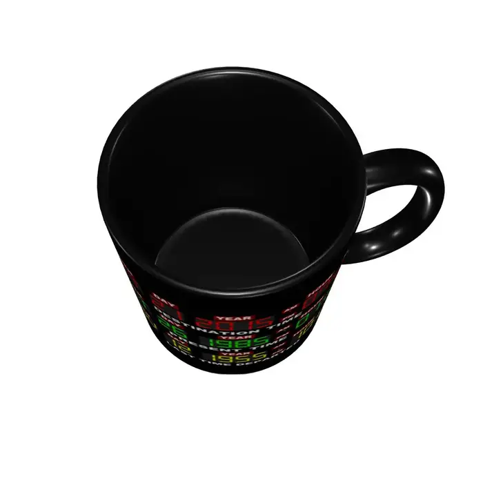 Circuits de temps personnalisés sur tasse bricolage retour vers le futur