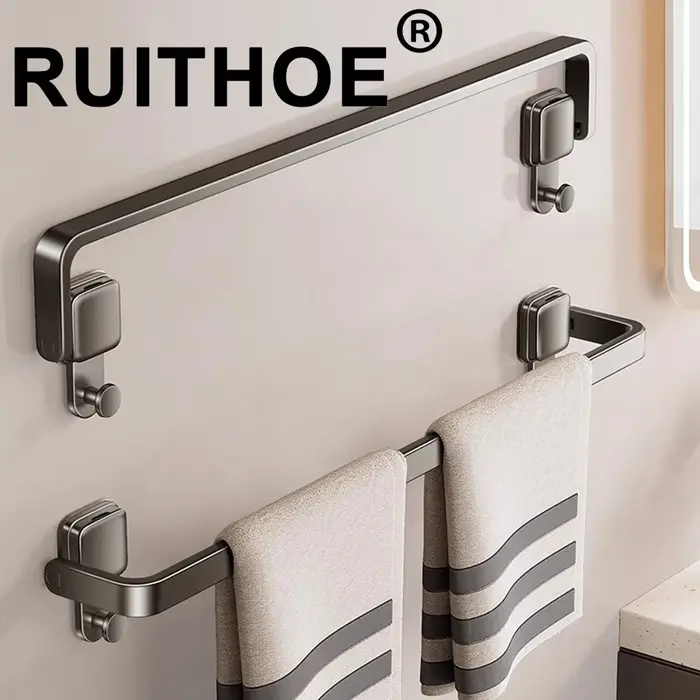 Ventouse pliante salle de bain porte-serviettes