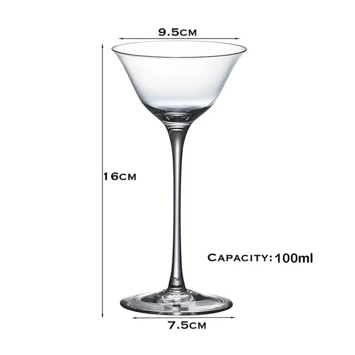 Lot de 4 verres à cocktail de 100ml, 4 pièces, verres à martini