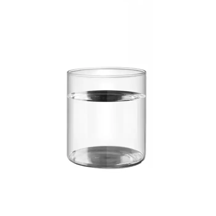 Vase en verre transparent