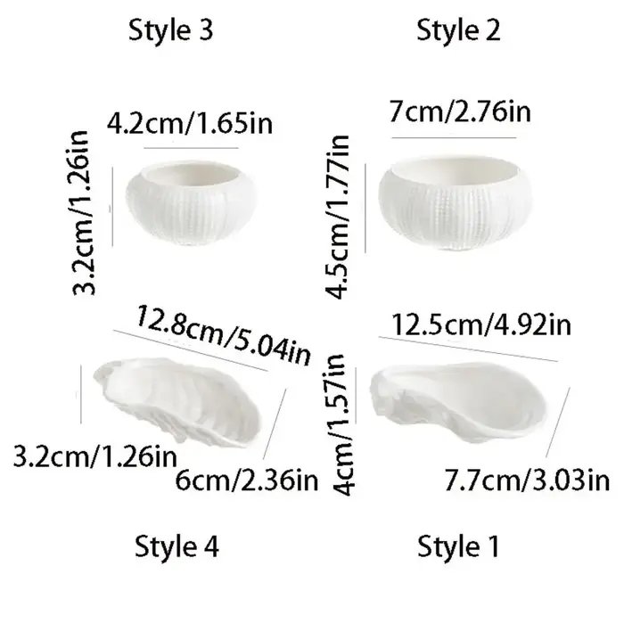 Assiette à huîtres en céramique