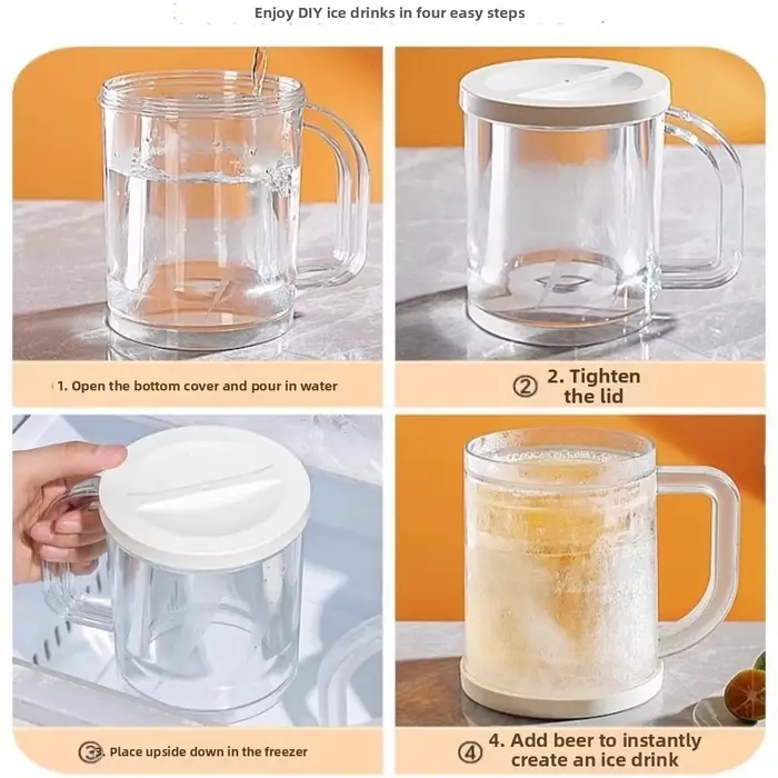 Gobelets réutilisables en plastique pour boissons froides