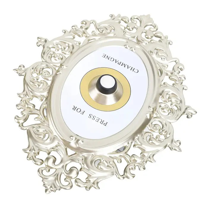 Bouton de champagne décoratif en métal