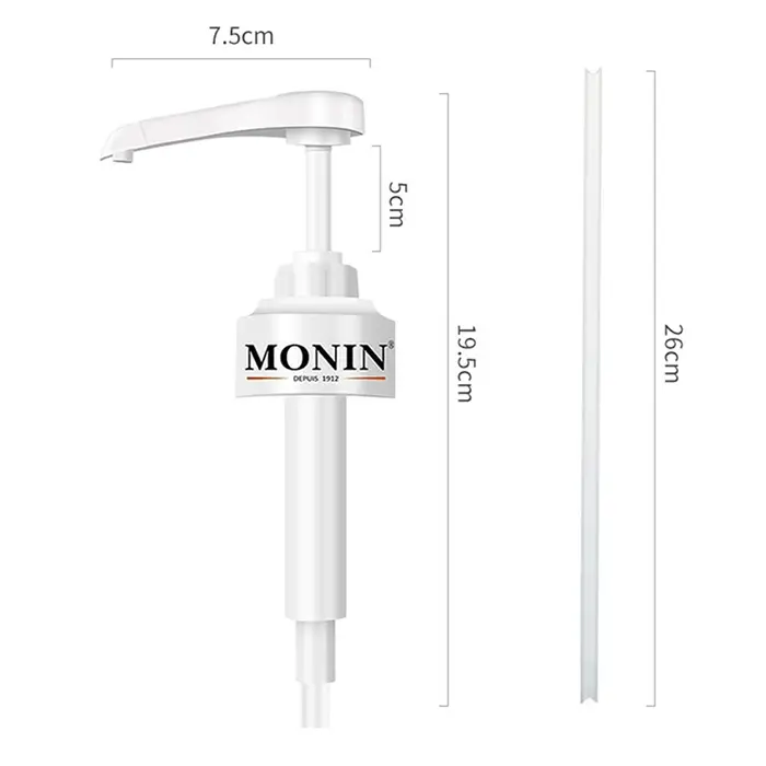 Distributeur de Sistresset de Café, 1 Litres, Pompe de Liquide Noire pour Bouteille de Jus de 10ml