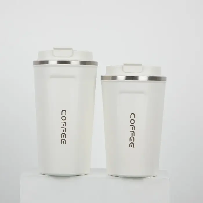 Tasse à café isolée en acier inoxydable, 380/510ml, anti-fuite, Double paroi, isolée sous vide, idéa