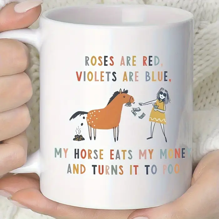 Tasse drôle d'amant de cheval