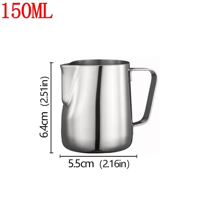 Pichet à mousse de lait et de café, 150/350ML, en acier inoxydable 304, échelle précise, haute qualité, Latte Barista, outil de café professionnel