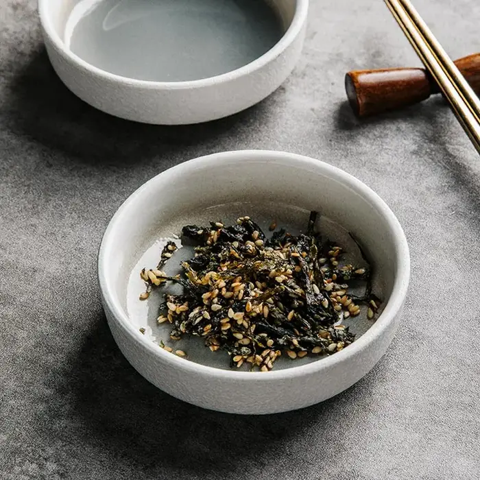 Assiette ronde japonaise en céramique de 3.5 pouces