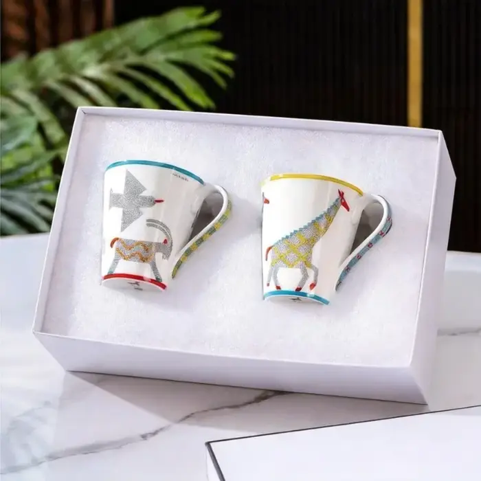 Ensemble de vaisselle pour enfants 4 pièces, assiettes, bols et tasses en céramique européenne, vais