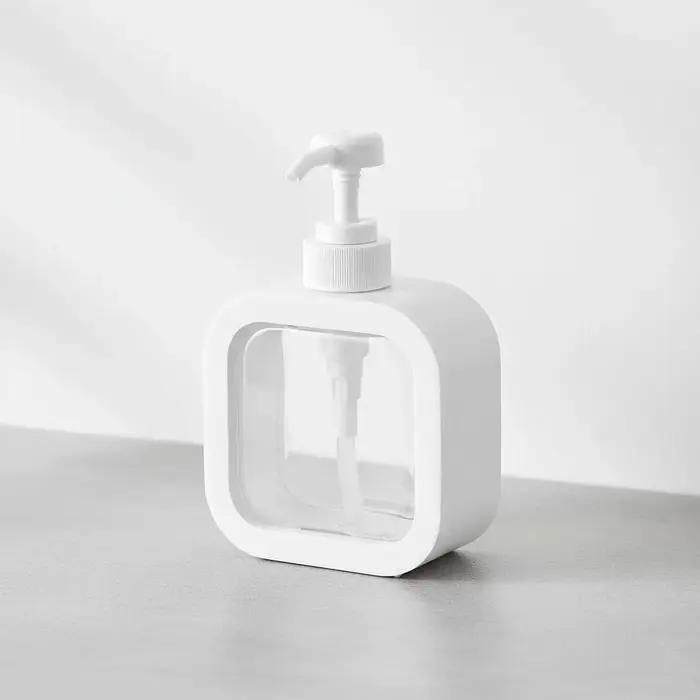 Bouteille rechargeable de grande capacité pour shampoing, désinfectant pour les mains, gel douche, l