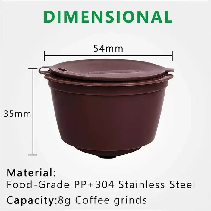 Capsules de café réutilisables pour Machine Nescafe Dolce Gusto
