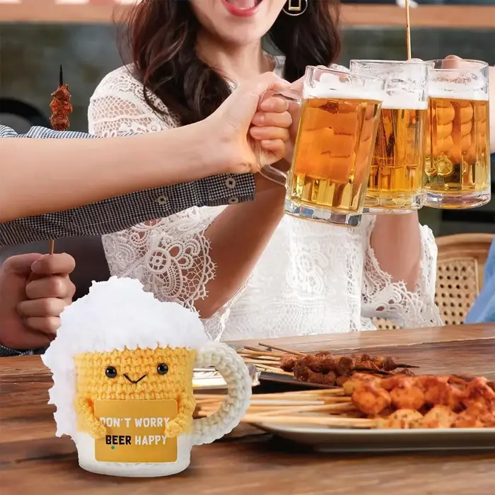 Tasse à thé crochetée à la main