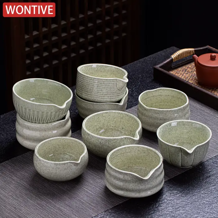 Bol Matcha en céramique gris vert