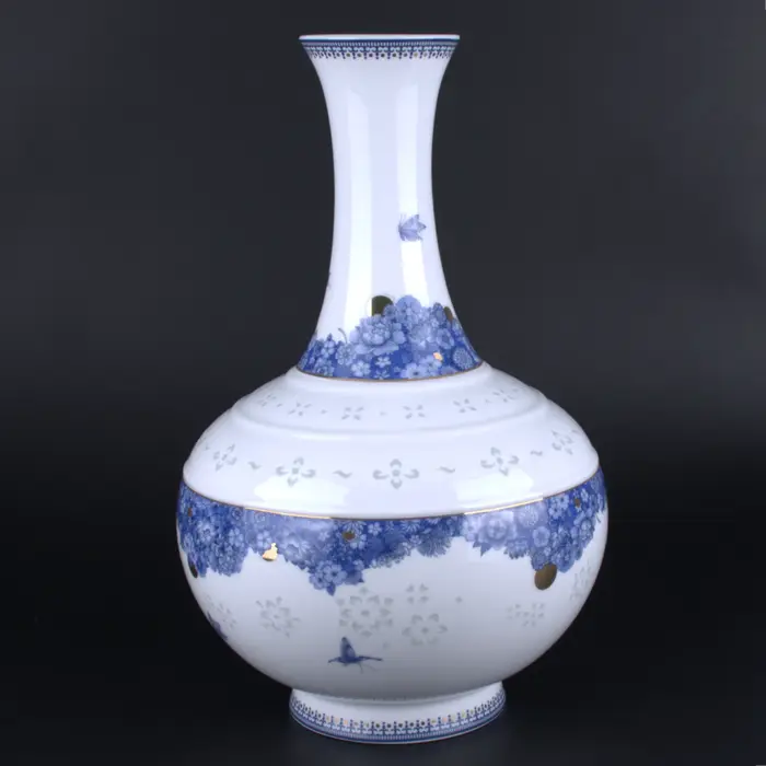Vase en porcelaine Linglong de Jingdezhen LIANHUA POTTERY