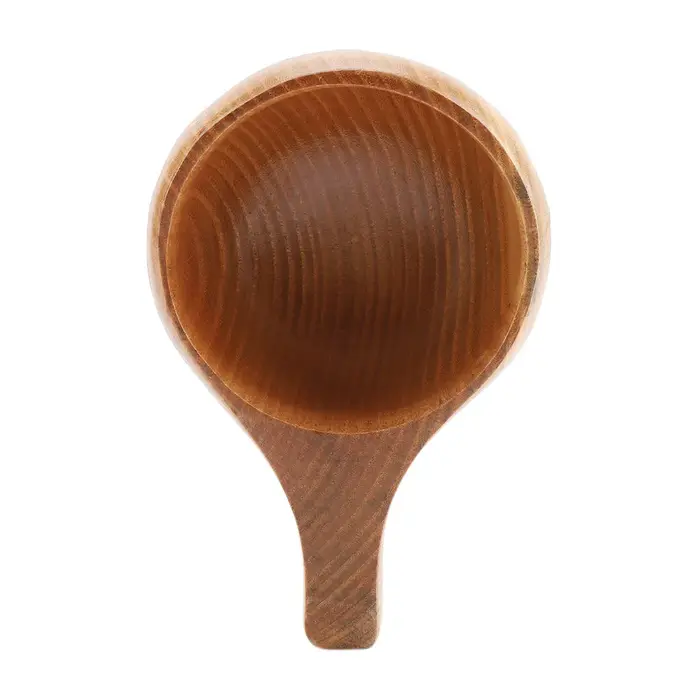 Tasse à café en bois portable avec poignée