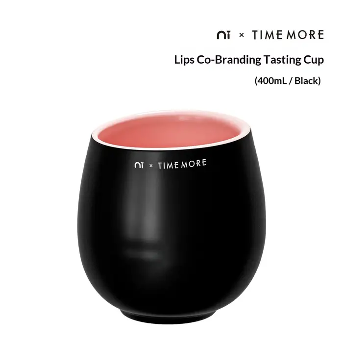 Timemore × Ni Wares Tasse de dégustation en céramique à double rebord pour espresso, idéale pour la
