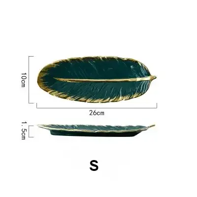 Assiettes de décoration en plumes créatives de Style nordique