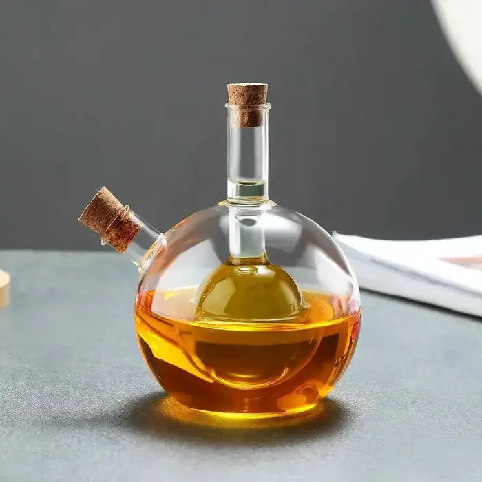 Verre à cocktail moléculaire double tube pour deux personnes