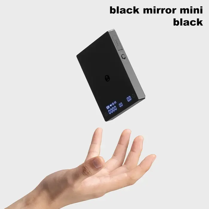 Balance TIMEMORE miroir noir Mini verser sur balance à expresso avec débit de brassage et coussin d'