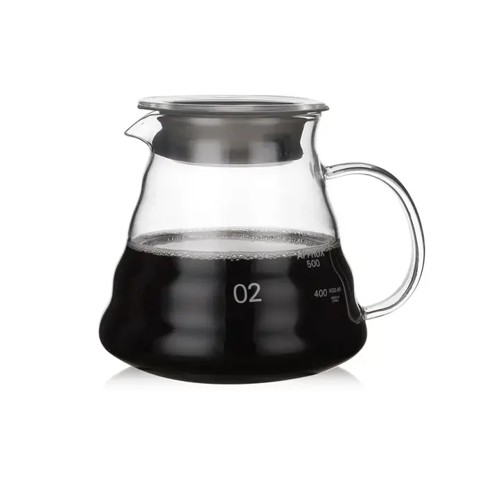 Cafetière en verre transparent 350ml 600ml 800ml