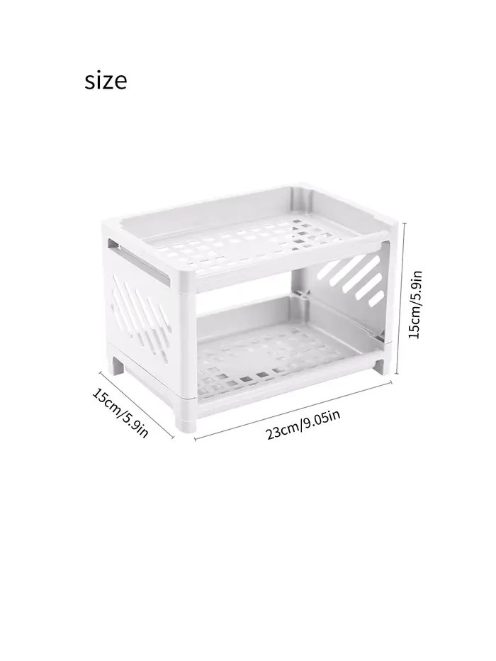 Étagères de rangement de bureau à Double/Triple couche, pour papeterie de bureau, cosmétiques et art