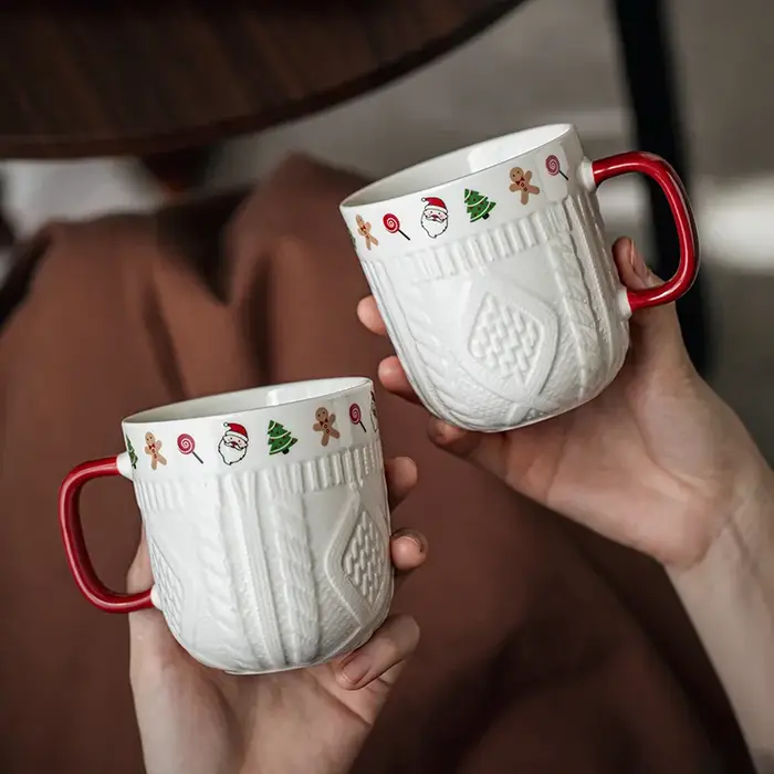 2 pièces/ensemble 12oz tasses à expresso en céramique