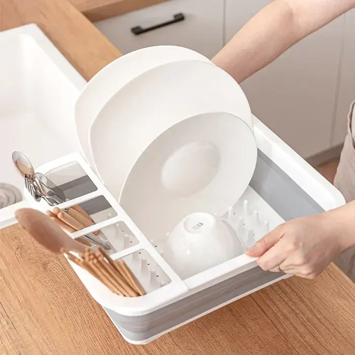Égouttoir à vaisselle pliable