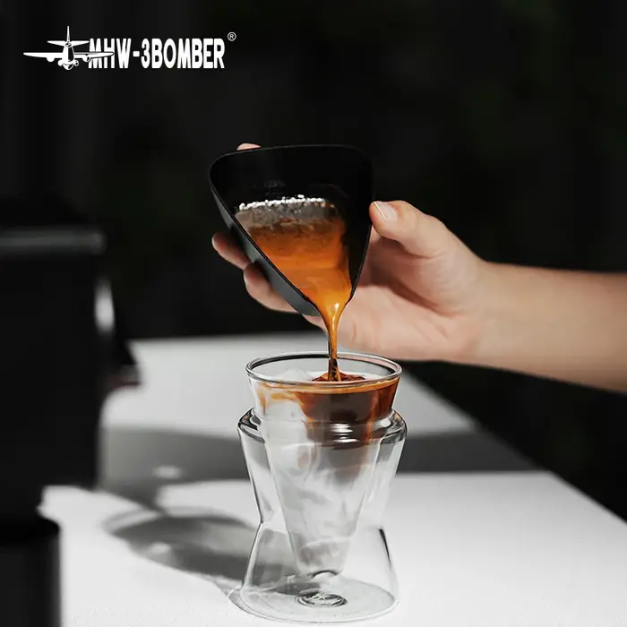 Tasse doseuse de grains de café en alliage d'aluminium