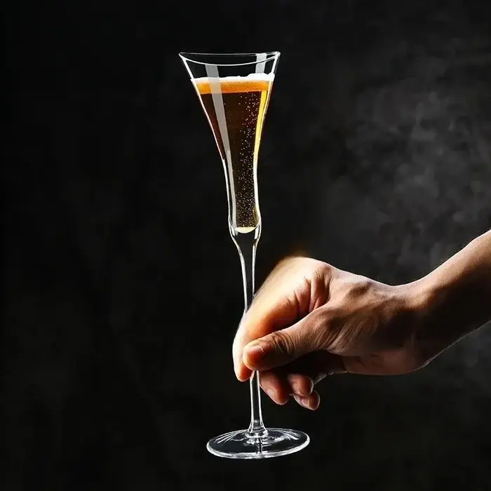 1/2 verres à champagne en cristal