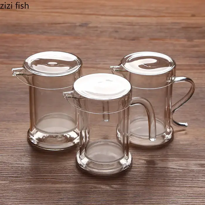 Théières en verre à double couche pour la cuisine à la maison