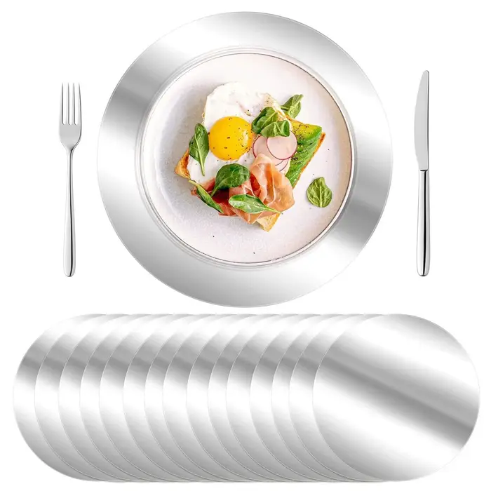 Napperons ronds en papier jetables de 13 pouces