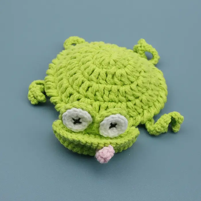 Sous-verres en crochet faits main avec des animaux mignons, tortue, écureuil, lézard, coussin d'isol