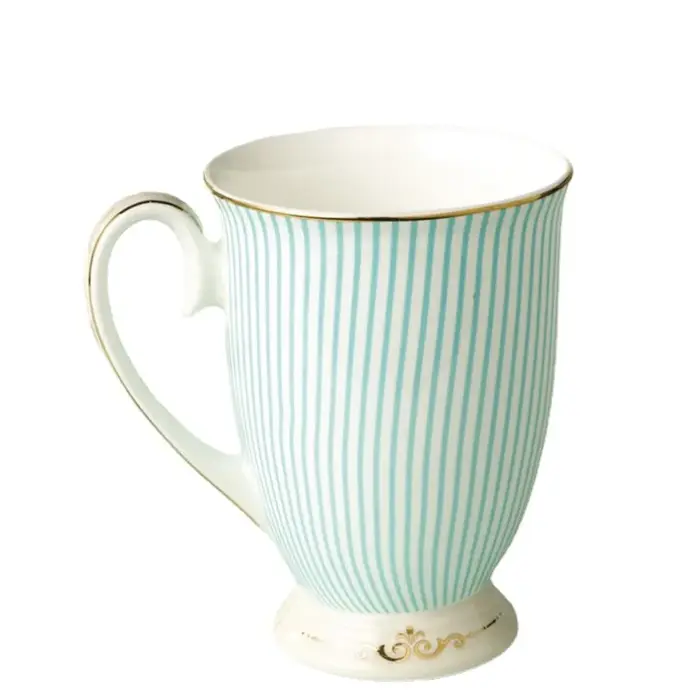 Tasses à thé élégantes en céramique purifiée britannique
