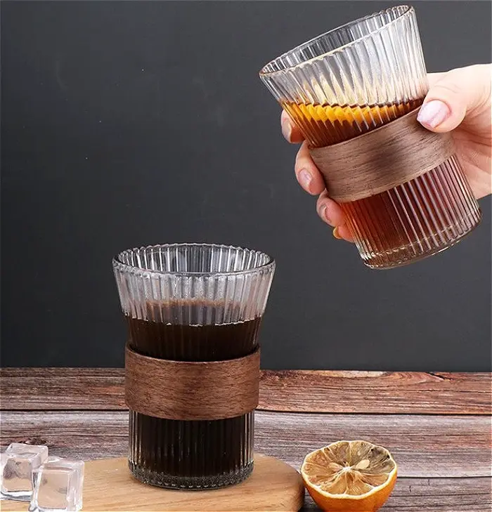 Tasse à café en verre de Style japonais