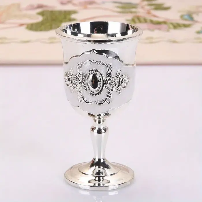 Verres à vin en métal de style européen vintage, coupe à vin, gobelet à champagne, verres à cocktail