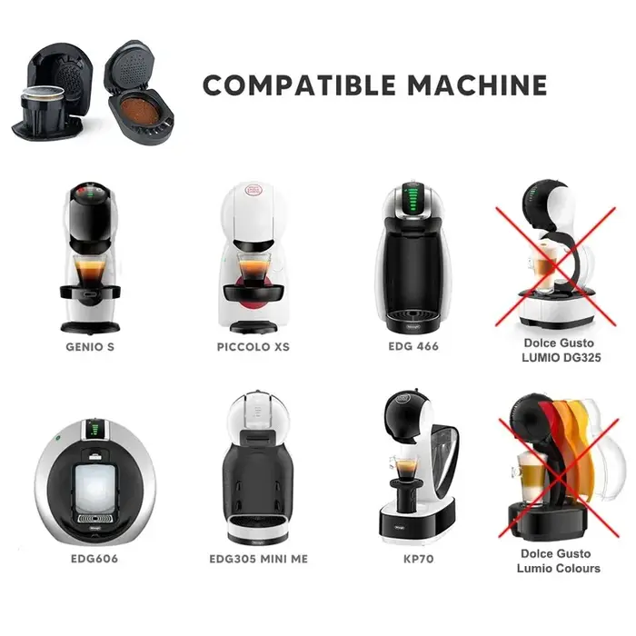 Adaptateur ICafilas pour Machine Dolce Gusto PICCOLO XS/Genio S