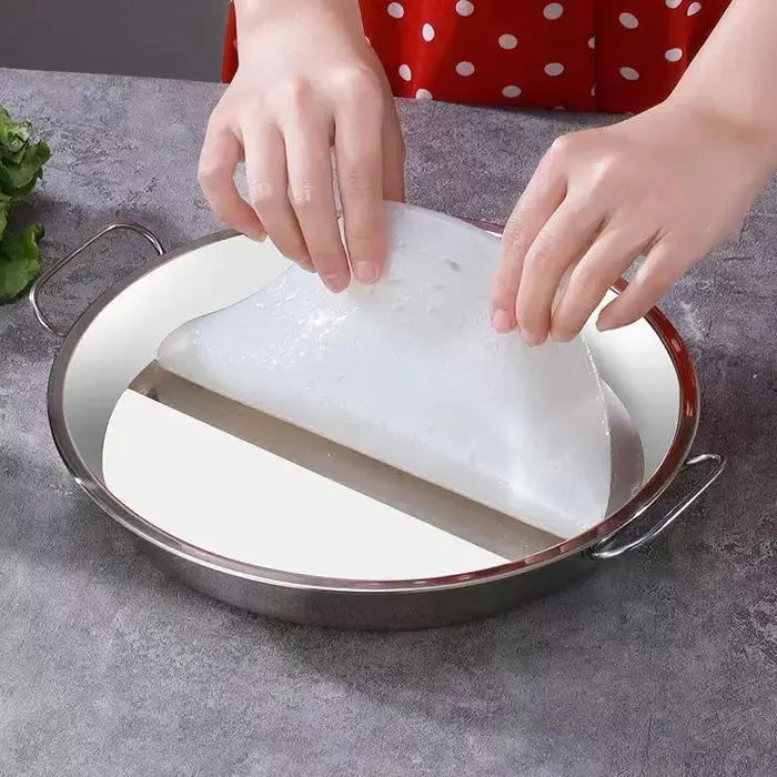 Assiette à gâteau en acier inoxydable extra-épaisse