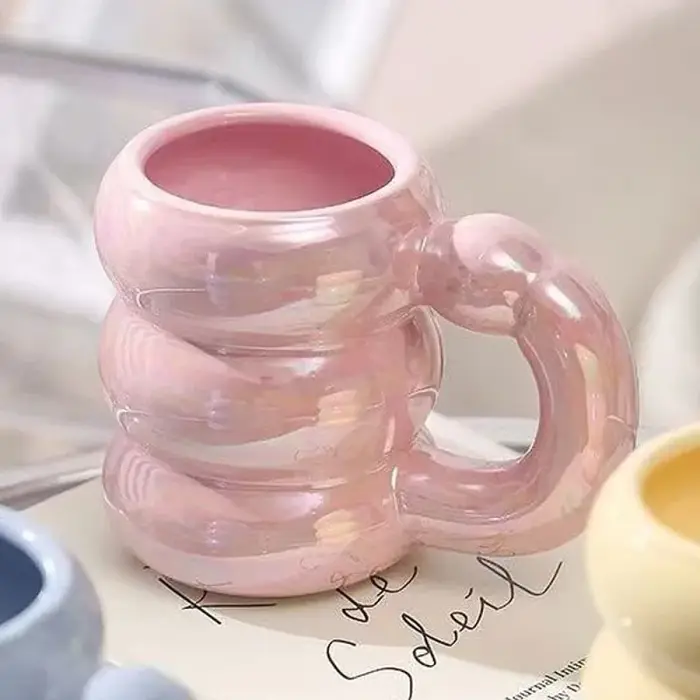 Tasse potelée en céramique de 420ml