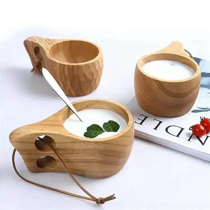 8Pack tasse en bois de Style nordique Kuksa