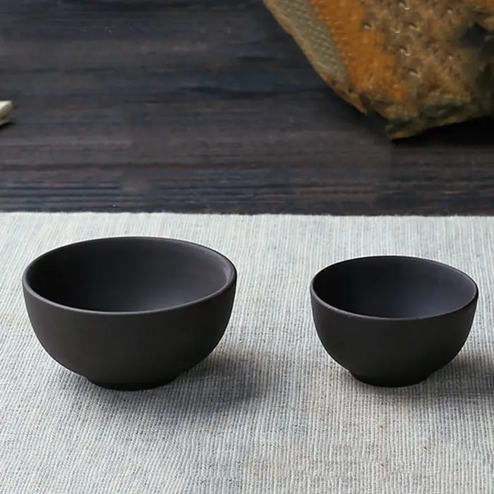 8 pièces/ensemble Yixing tasse à thé en argile violette faite à la main authentique bol à thé Dahong