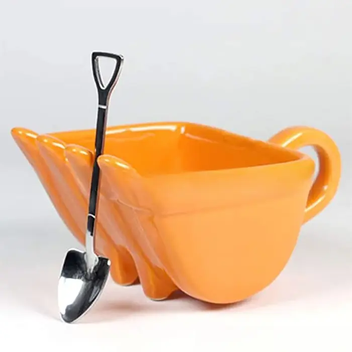 Tasse à café Digger, nouveau modèle, tasse à café créative et amusante en forme d'excavatrice, design simple avec forme originale, cadeaux
