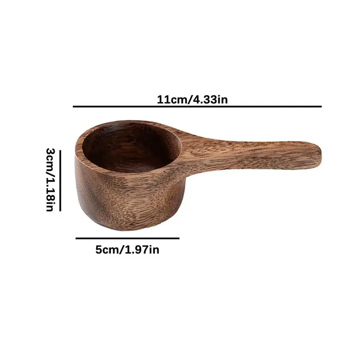 Cuillère à café en bois de 42 ml, ustensiles de cuisine pour sucre, thé, farine, protéines en poudre, sel, café, cuisine