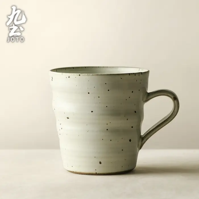 Tasse à café en grès artisanal Vintage faite à la main, tasse en céramique au Design créatif, coffre