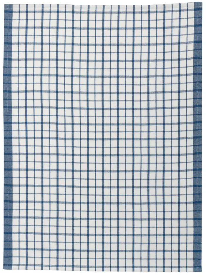 Torchon recycl Evan Blanc/bleu 50 x 70