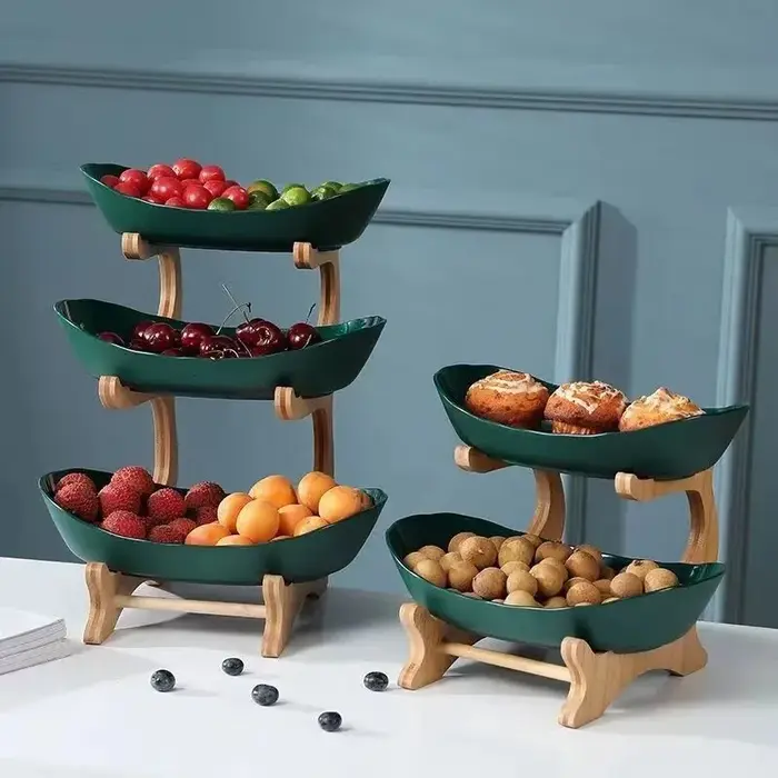 Assiette à fruits créative à 2/3 couches