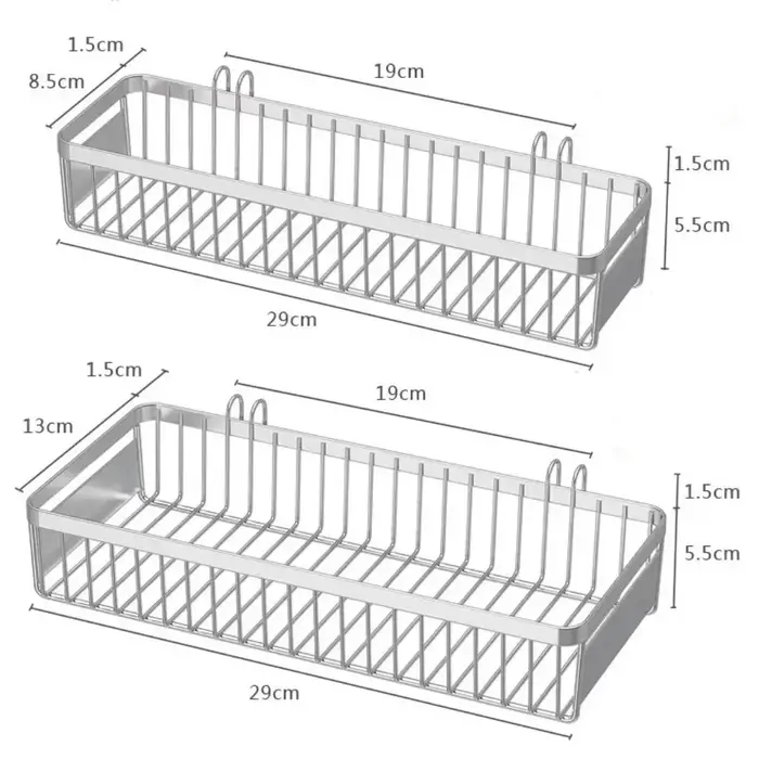 Porte-couverts suspendu en acier inoxydable