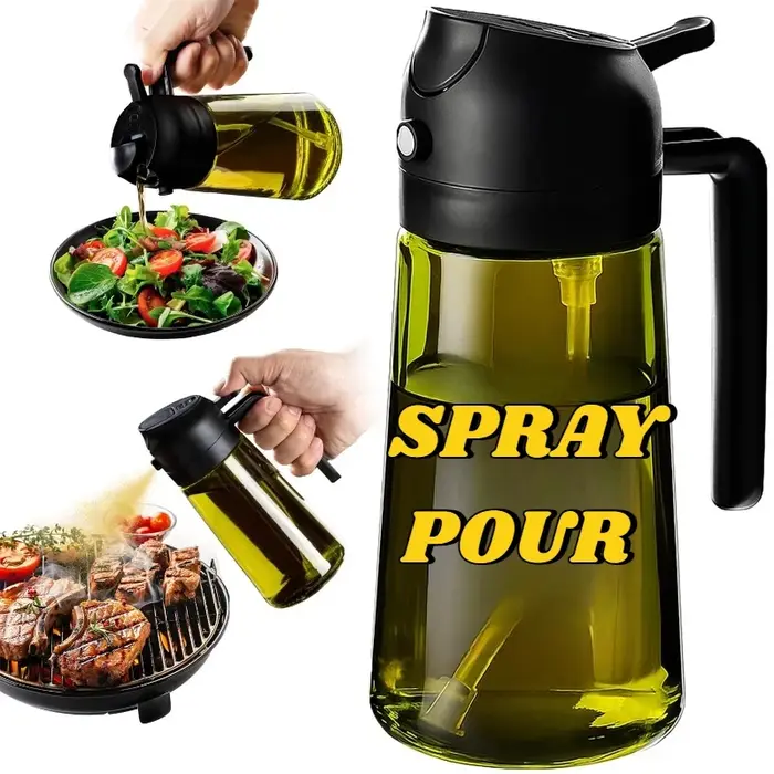 Distributeur d'huile d'olive en plastique pour accessoires de cuisine, accessoires pour friteuse à a