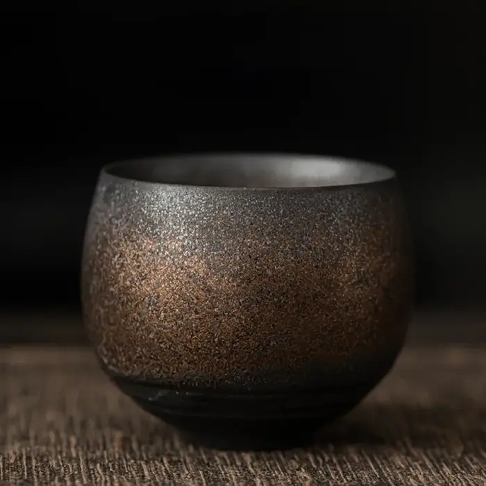 Service à thé Kung Fu, tasse à thé en grès japonais, tasse principale de Style ancien de 80ml, tasse