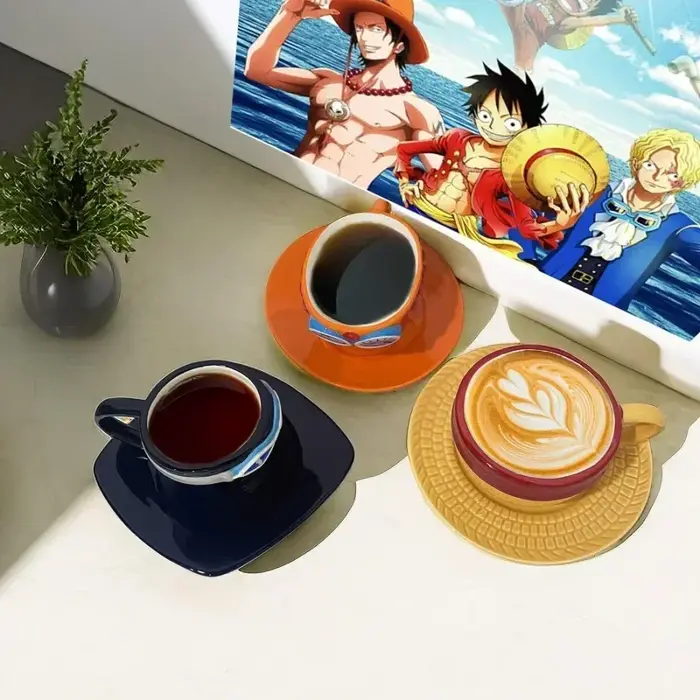 Tasse à café et soucoupe créative Anime