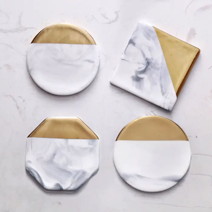 Sous-verres créatifs en céramique